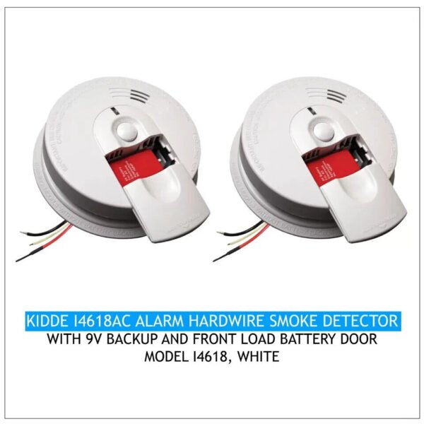 Kidde i4618AC Battery Powered Hardwire Smoke Alarm (pack of 2)